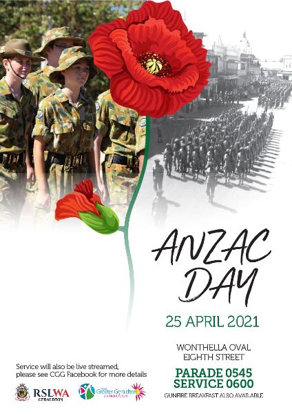 Anzac Day Geraldton 2021