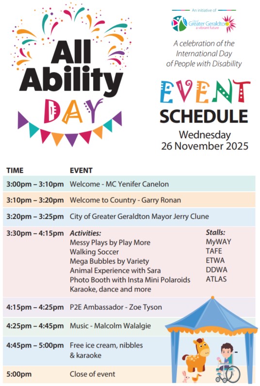 All Ability Day Schedule
