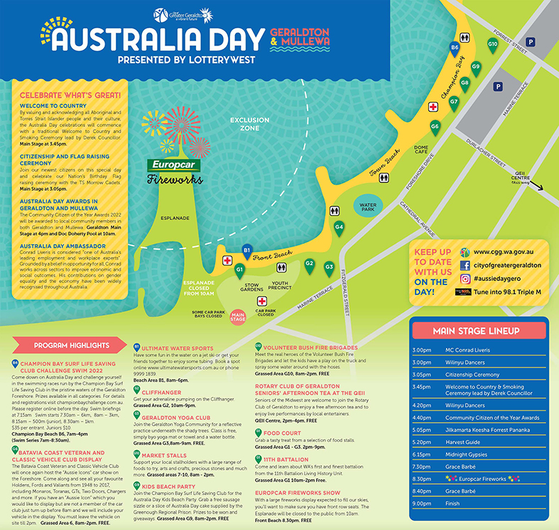 Australia Day 2022 Event Map 