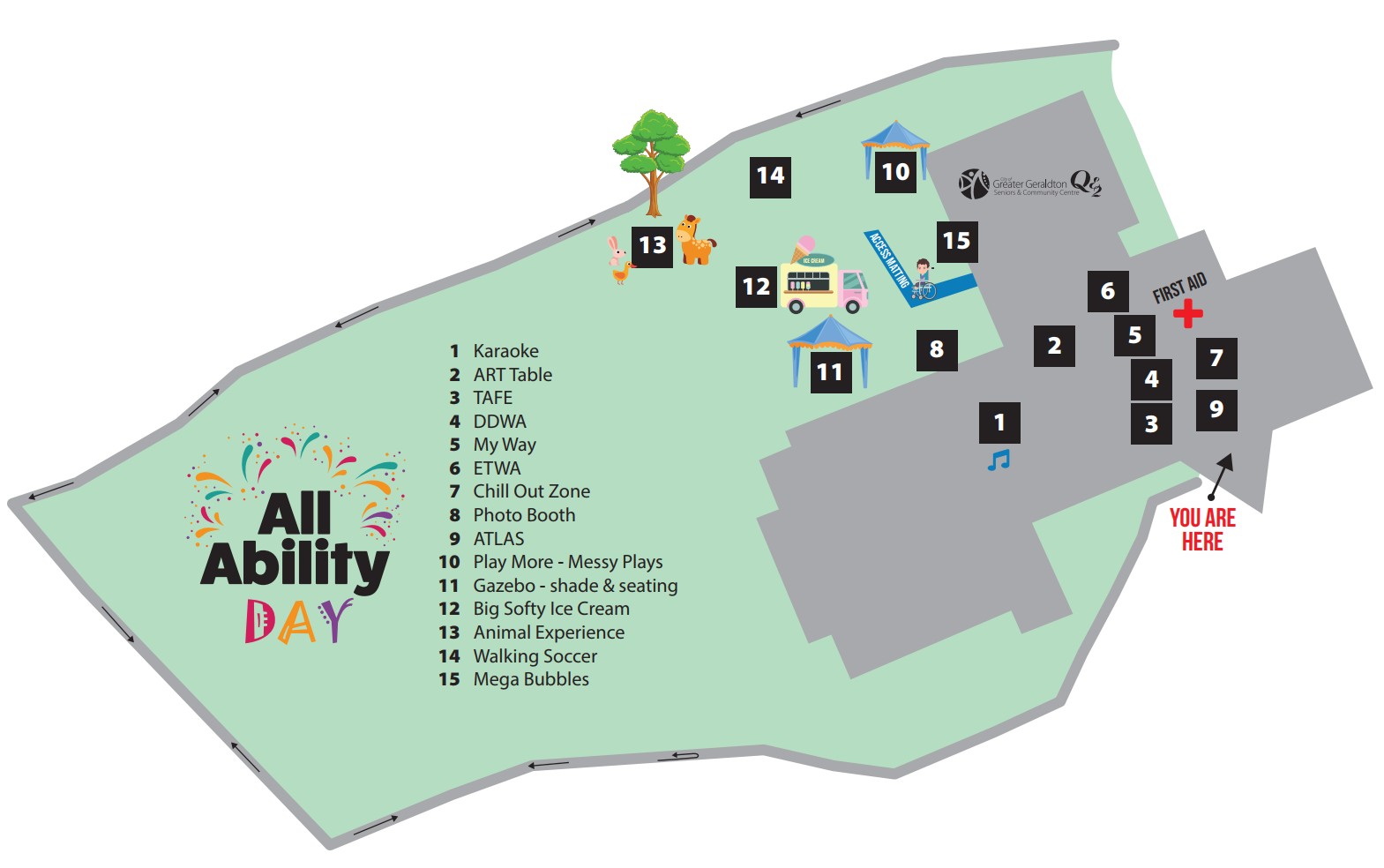 All Ability Day 2025 site map