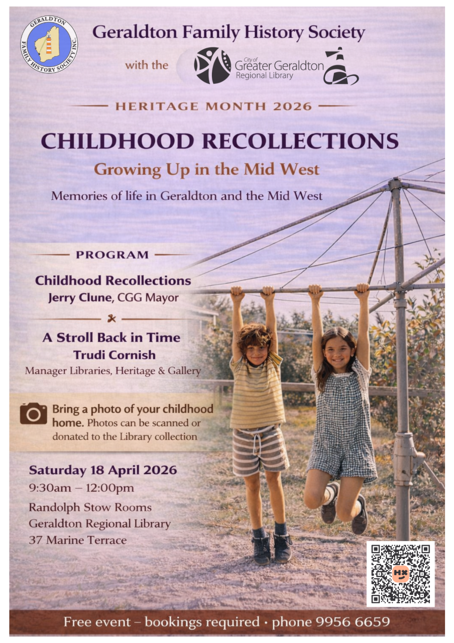 Heritage Month 2026 - Childhood Recollections Growing up in the Mid West