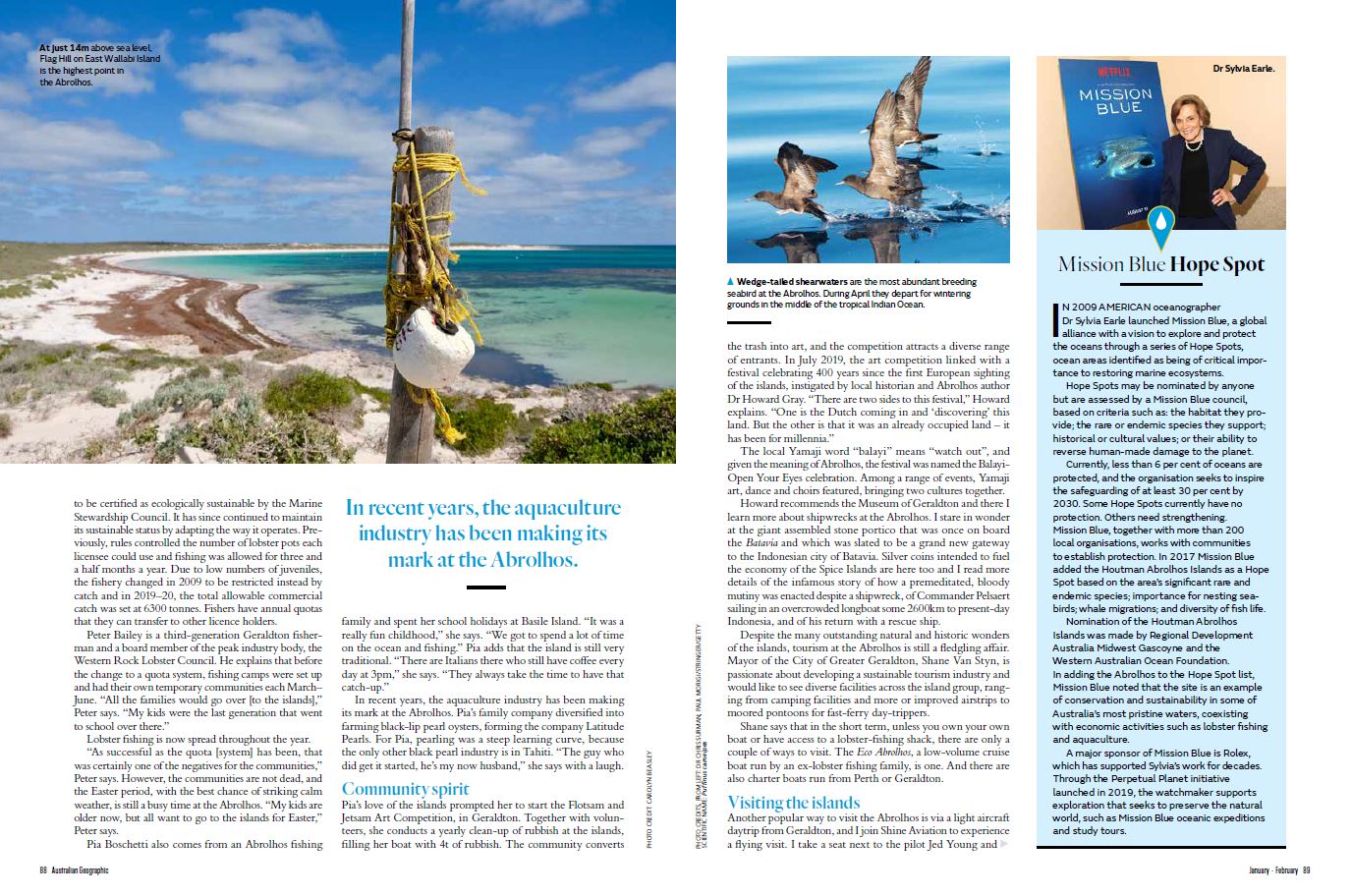 Australian Geographic - Abrolhos Islands feature