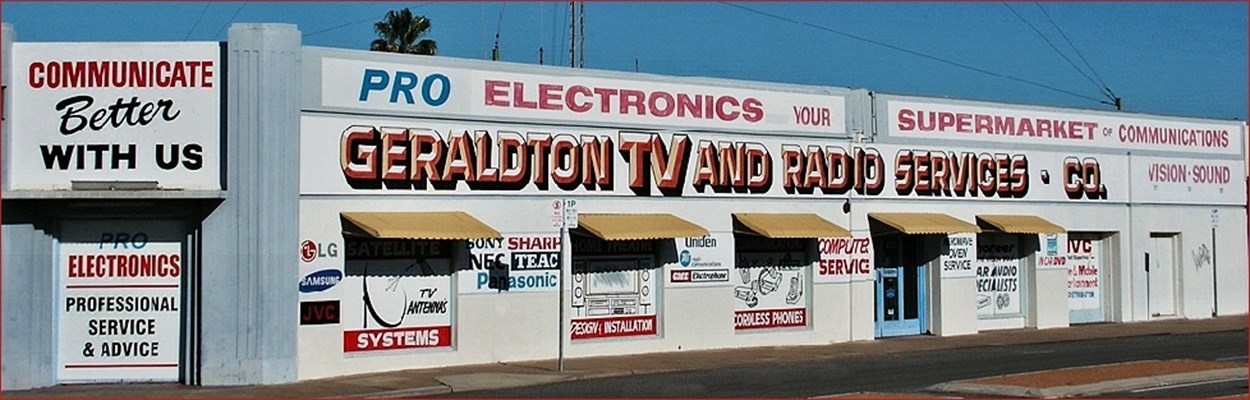 Geraldton TV & Radio Services co. - Shop Front