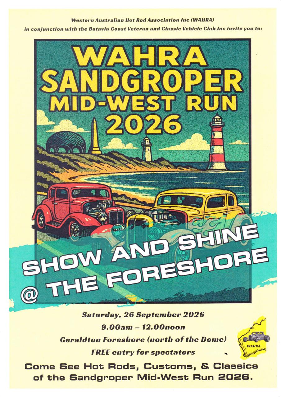 Sandgroper Mid-West Run 2026 - Show and Shine