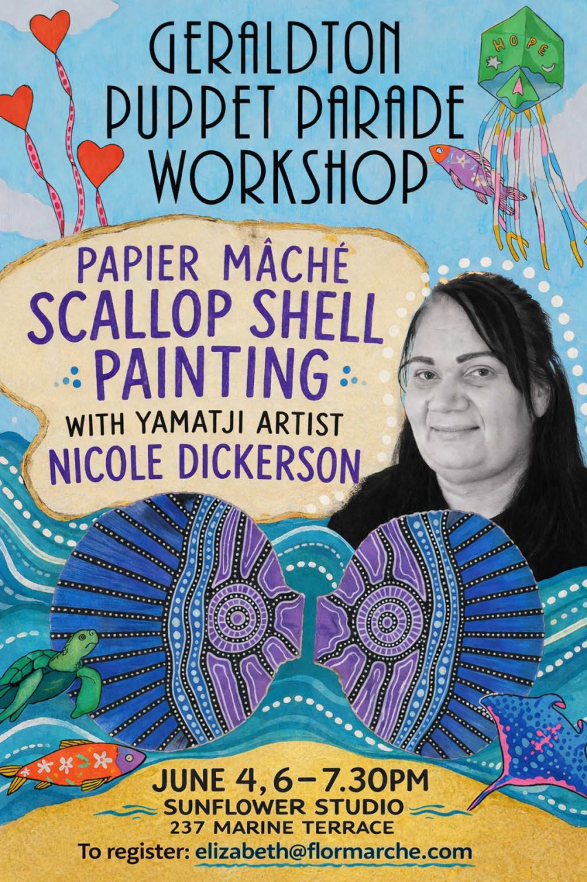 Papier Mache Scallop Shell Painting Workshop