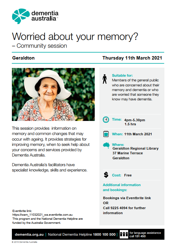 Worried about your memory?