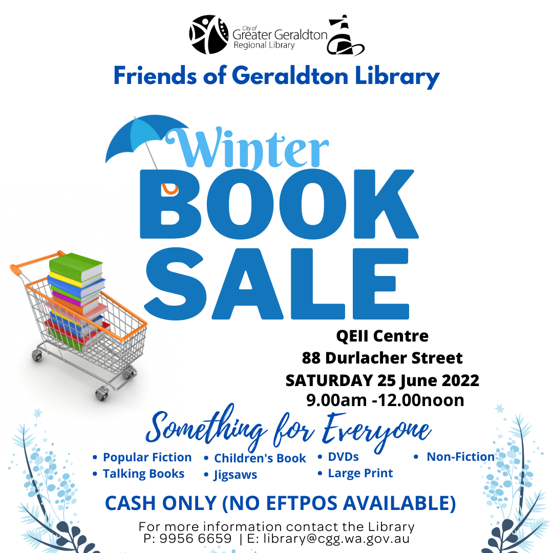 Friends of Geraldton Library - Winter Book Sale